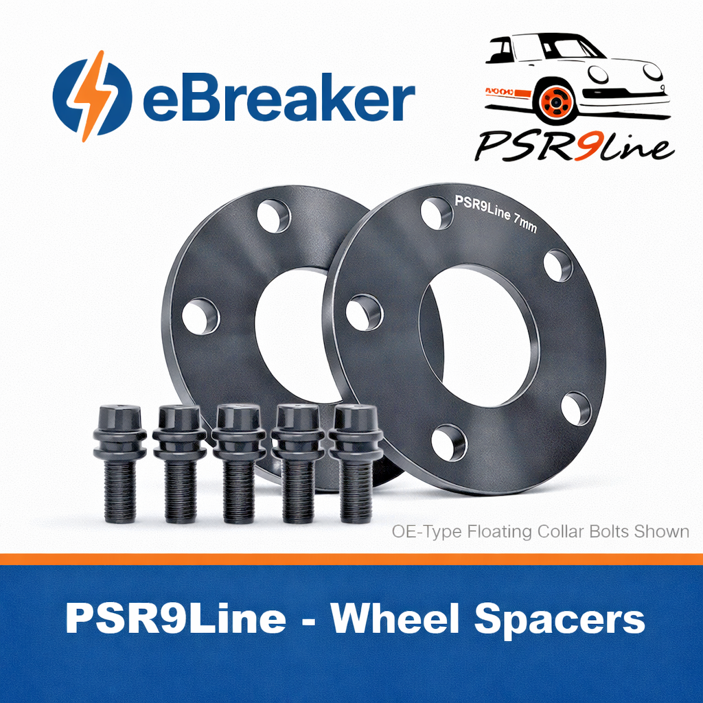 PORSCHE 7mm Wheel Spacers 5x130 With Extended O.E Bolts  Precision Fit in Black0
