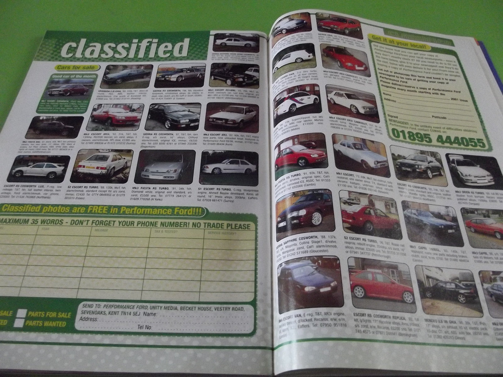 PERFORMANCE FORD MAGAZINE JUNE 2001 #C55