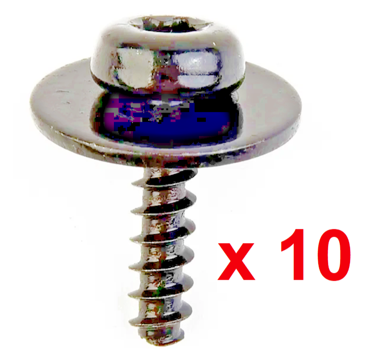 FORD Under Tray Splash Guard Torx Screw With Washer O.E.M 1449533 - Pack of x10.0