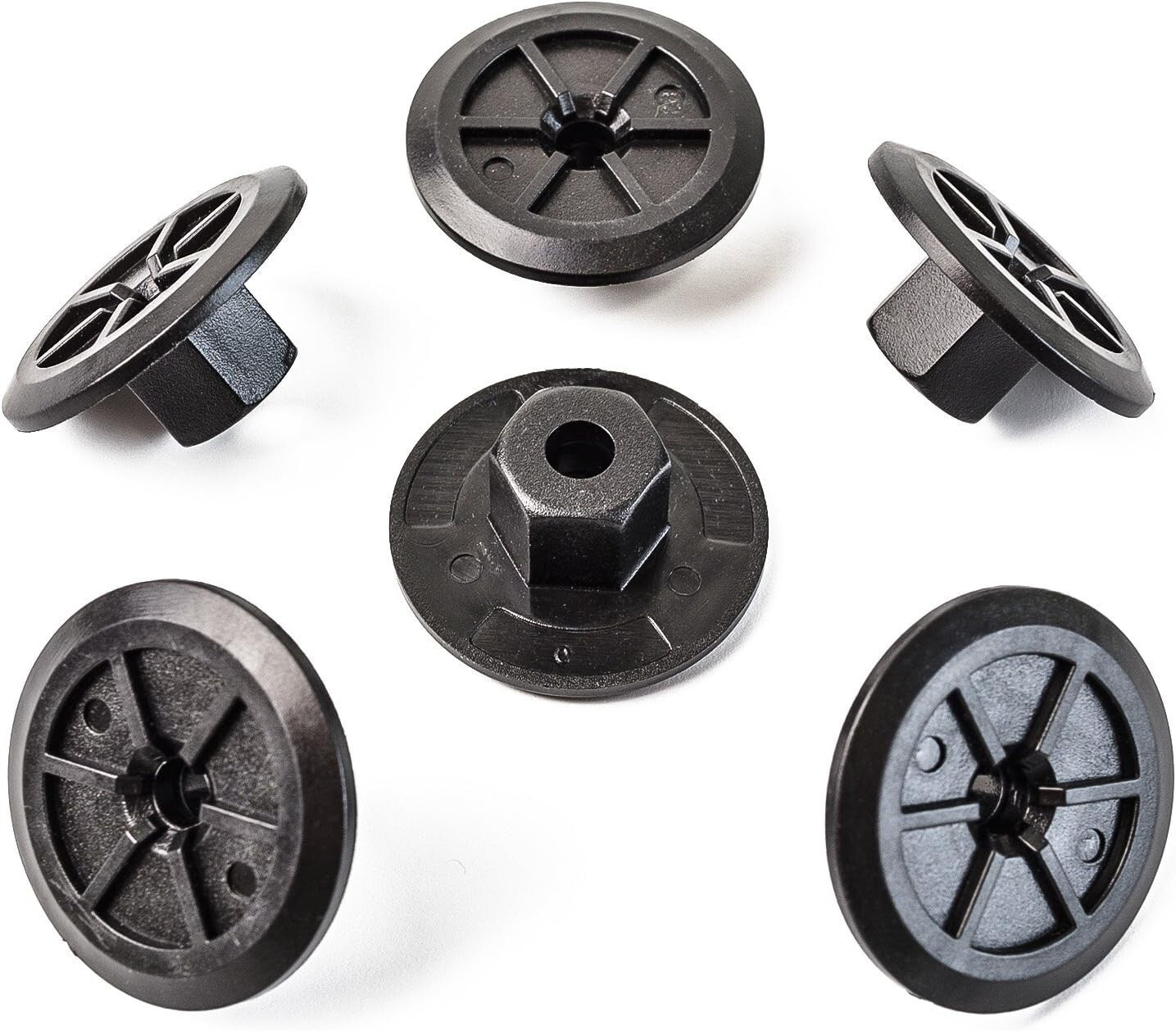 10mm Hex Head Plastic Flanged Nut. x20 pcs Arch Liner, Splash Guard, Underbody3