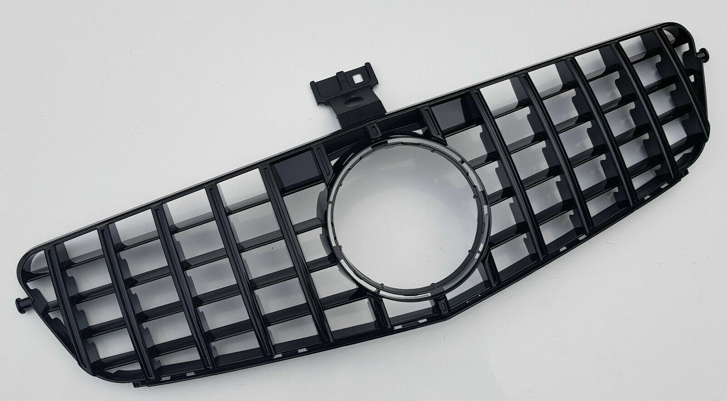 MERCEDES W204 C CLASS BLACK GRILLE AMG GT GTR STYLE 2007-2014 GRILLE GRILL2