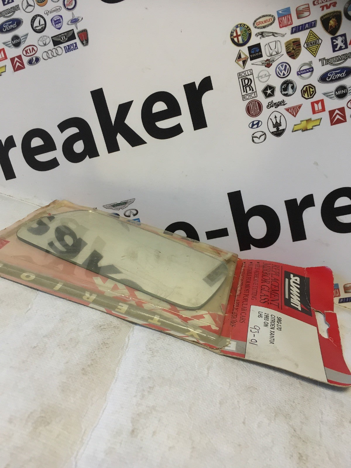 Citroen Xantia Years 93-01 Left Side Replacement Door Wing Mirror glass0