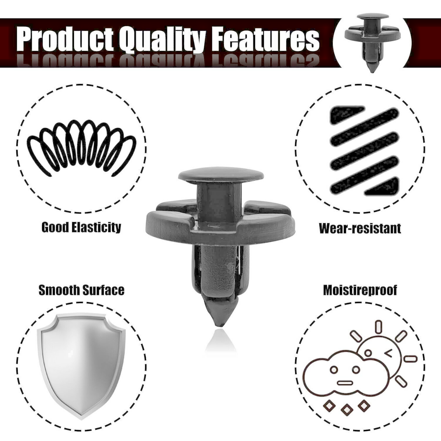 NISSAN Trim clips x10 # 0155309321 X-Trail, 350z, Leaf, Micra, Qashqai, Navara9