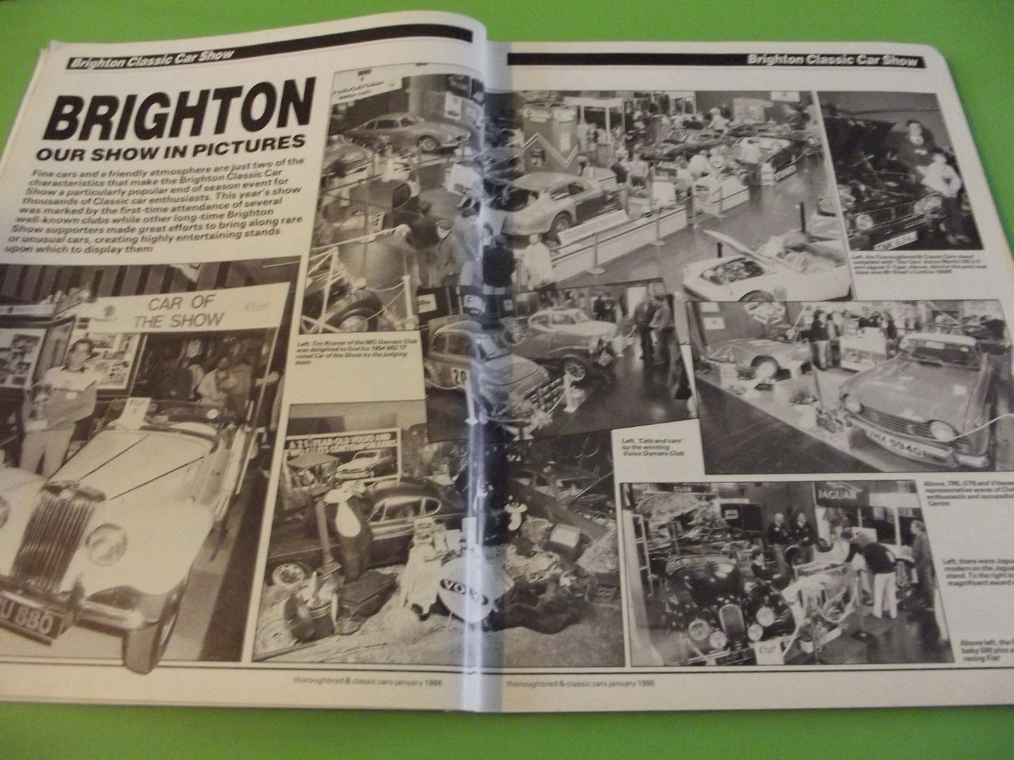 THOROUGHBRED AND CLASSIC CARS MAGAZINE JANUARY 1986 #C42