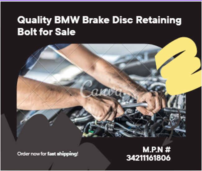 BMW Mounting Screw For Brake Disc Rotor Fits 1 3 5 7 X Series E F G Platforms x119