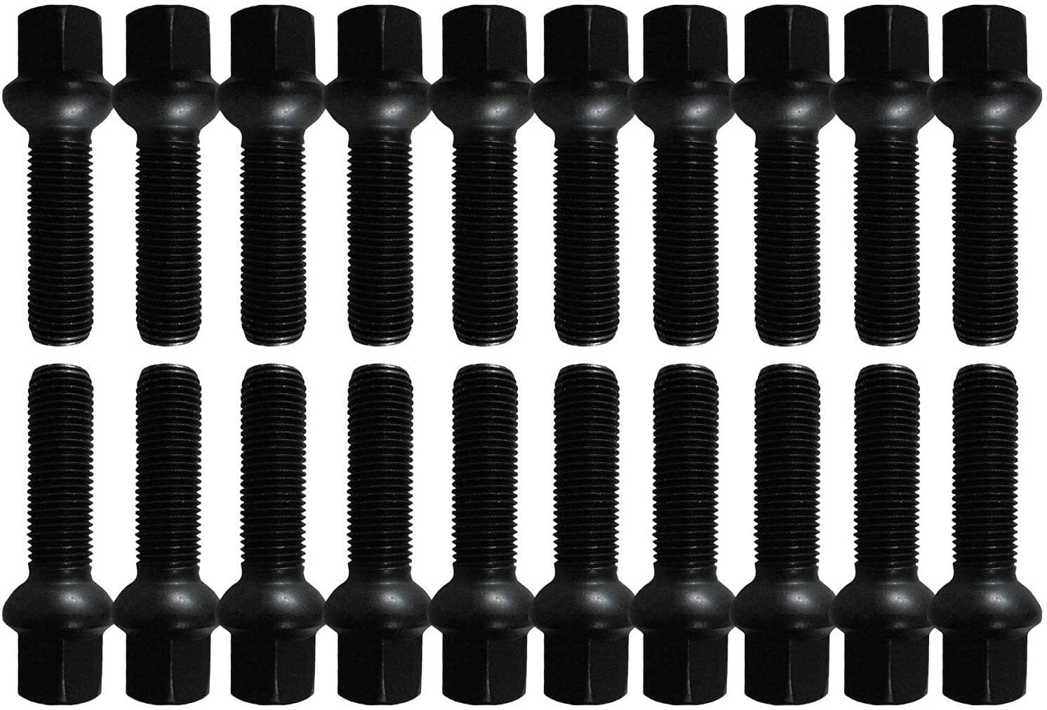 Porsche Extended Wheel Bolts 40mm Thread Black Finish PSR9Line 0