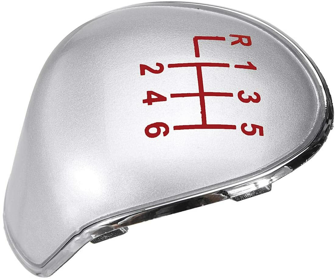 6 SPEED GEAR STICK KNOB CAP COVER RED PATTERN FOR FORD FIESTA FOCUS ST TRANSIT 2