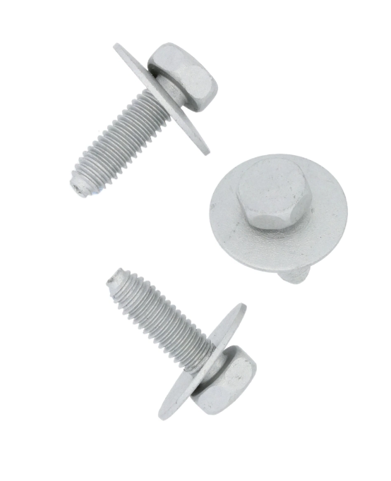 Body Work Metal Trim Fixing Bolt & Captive Washer M6x18mm Galvanised -  Pack #154