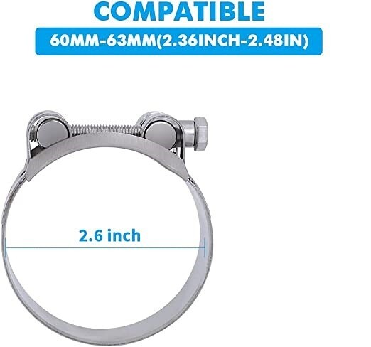 Porsche 997 Exhaust Silencer Muffler Pipe Clamps by PSR9Line x Pair4