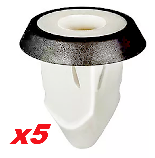 Bodywork Trim and Number Plate Fixing Grommet x5 Pcs0