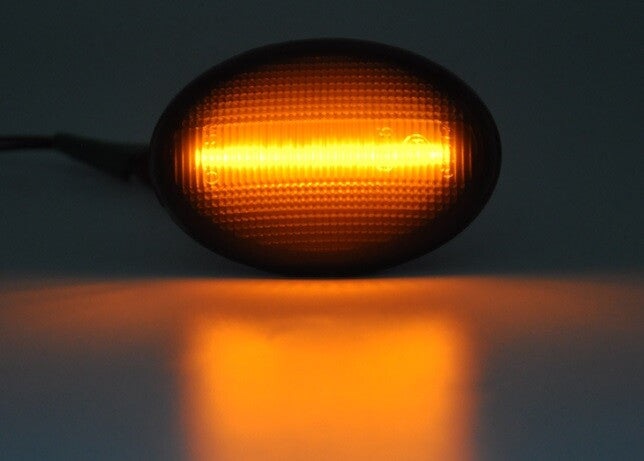 MINI LED Side Indicator Smoked Lens Amber Repeater Light For R55 R56 R57 R58 R594