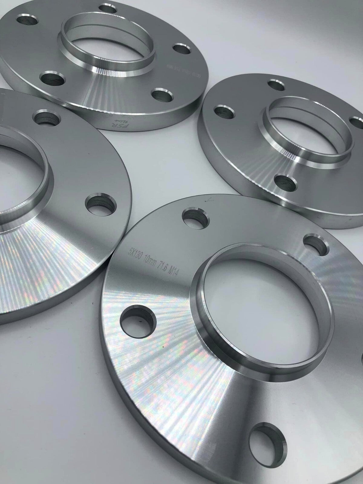 Porsche Wheel Spacers 12mm + Extended AF Bolts Set Of 4 in Silver 5x130 PSR9Line19