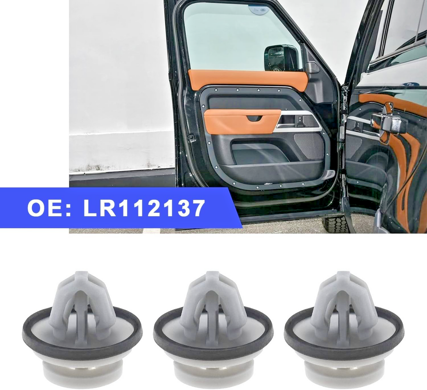 Land Rover Door & Body Trim Panel Fastener Clip fits Range Evoque & Defender #5.7