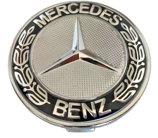 Mercedes Alloy Wheel Centre Hub Caps x4 - 75mm A B C E S M Class ML Black Chrome0
