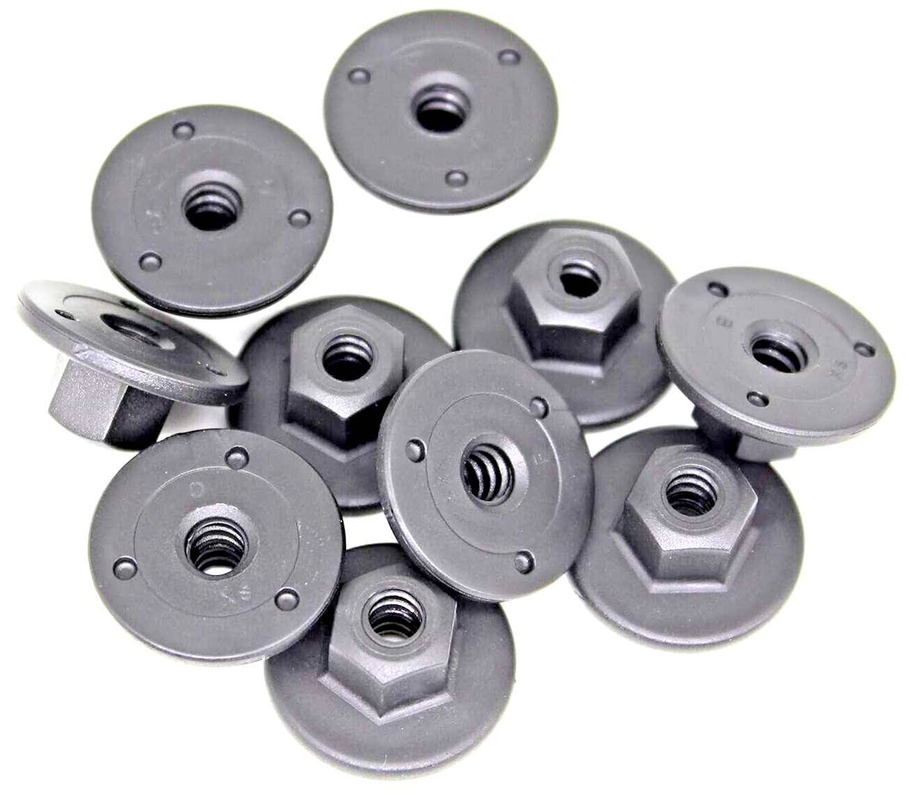 MERCEDES Hex Head Threaded Plastic Nut 10mm Undertray wheel Arch Clip x5 E C A S16