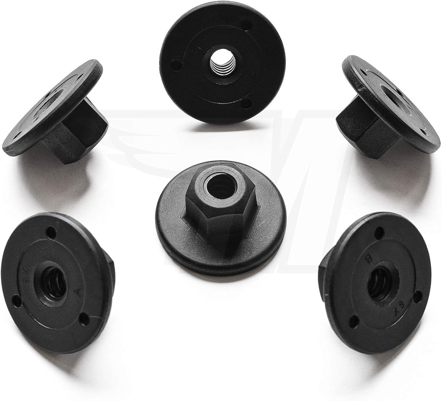 Automotive Trim Arch Liner 10 mm Hex Plastic Flanged Nuts 15 pcs Undertray Clip.23
