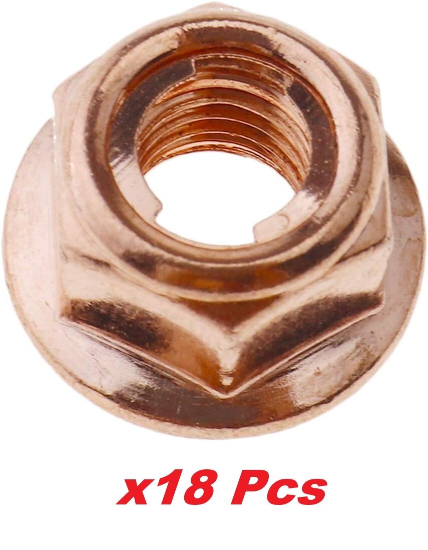 Mercedes Exhaust Manifold Copper Nut Set x18 - OEM A2711420072 High-Quality0