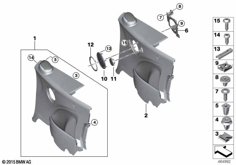 MINI Screw Grommet Trim Panel Mounting Clip Fastener Fits 2000-2025 Cars - # x5.13