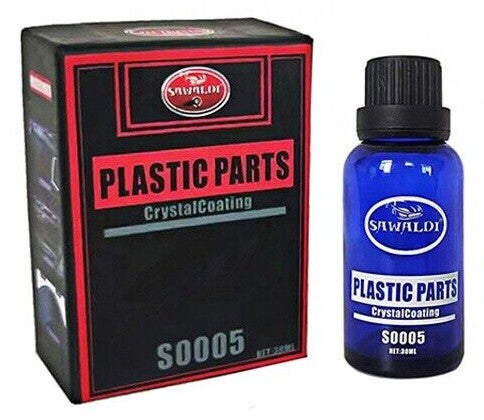Black Plastic Vehicle Trim Restorer Add Protection & shine using Crystal Coating0