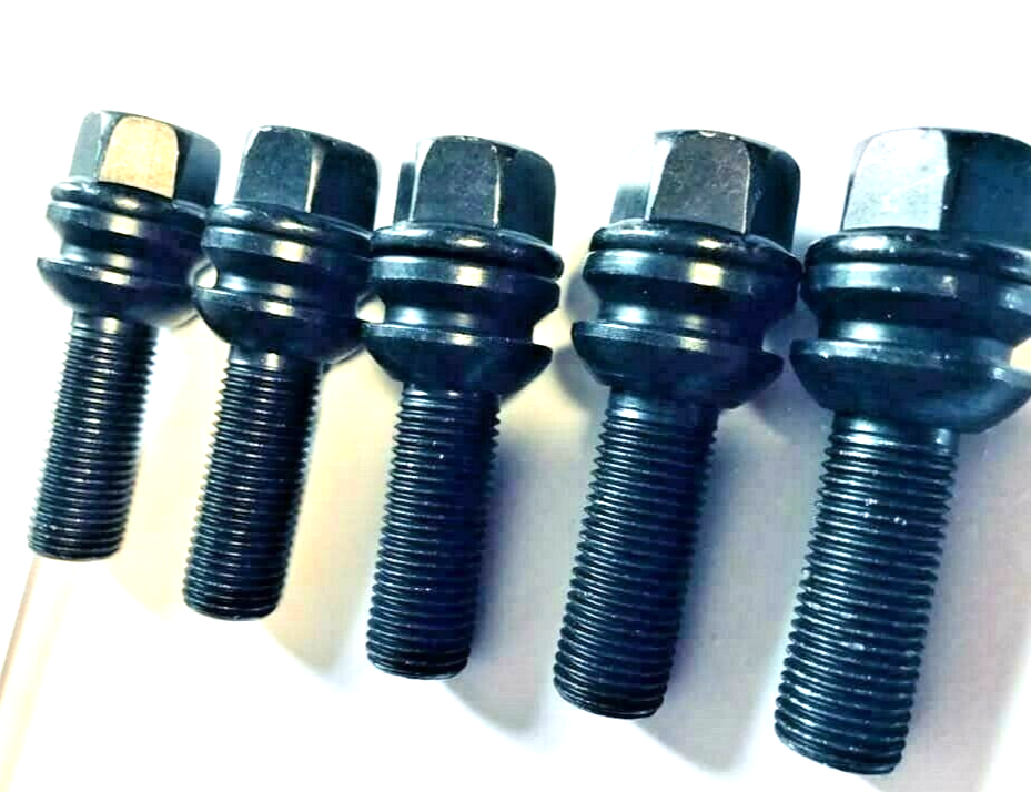 PORSCHE 7mm Wheel Spacers 5x130 With Extended O.E Bolts  Precision Fit in Black18