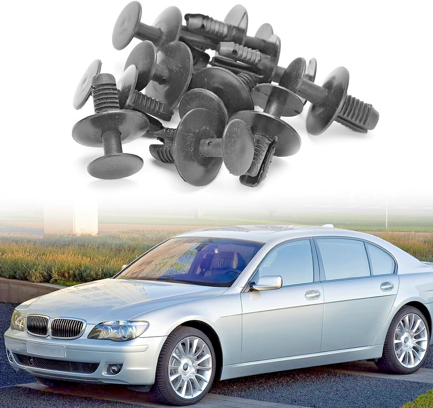 BMW Trim Clips Expanding Rivet 51471911992, 20x Qty for 1 2 3 4 5 6 7 X Z Series4