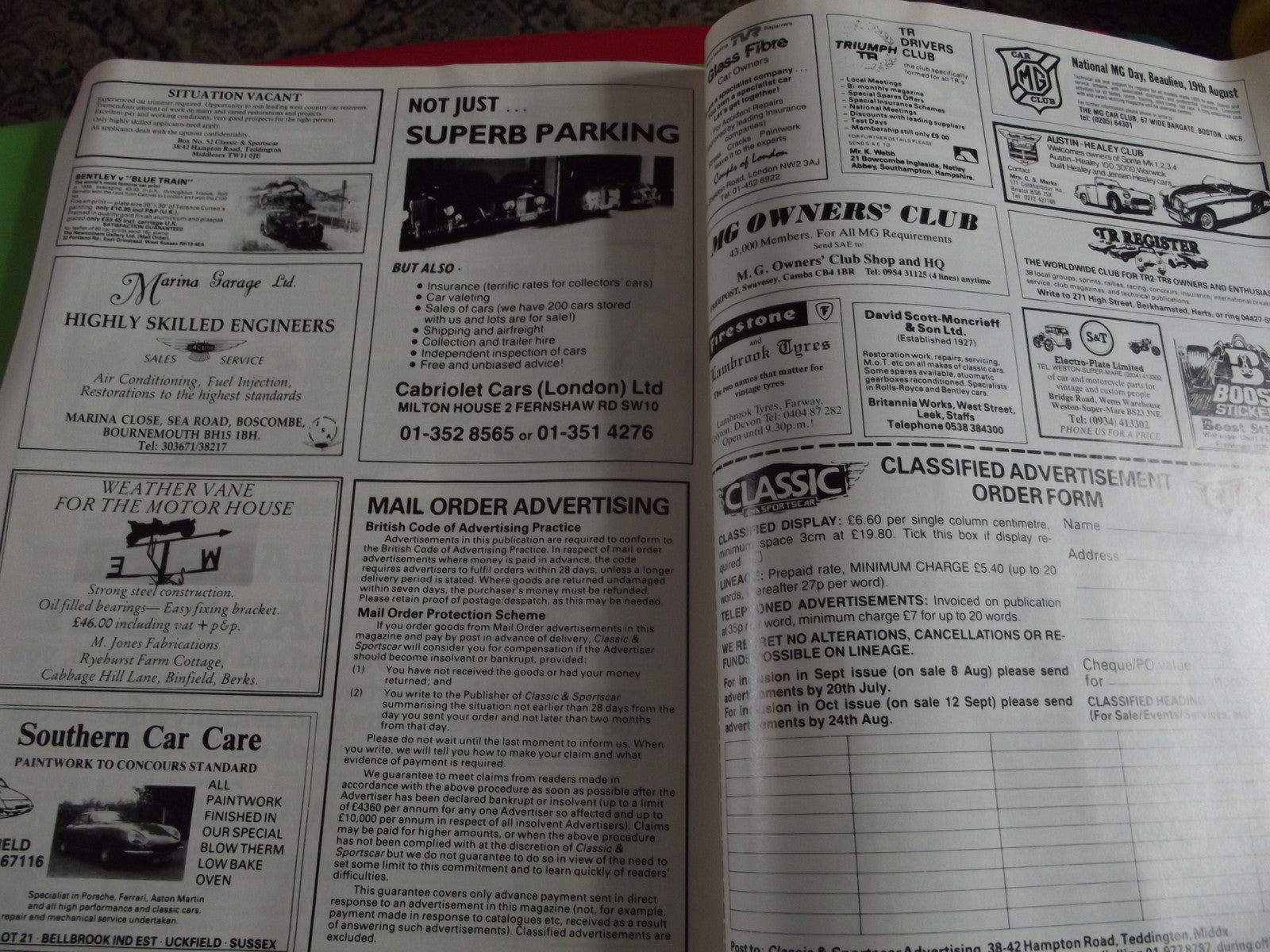 CLASSIC AND SPORTSCAR MAGAZINE SEPTEMBER 1984 #c15