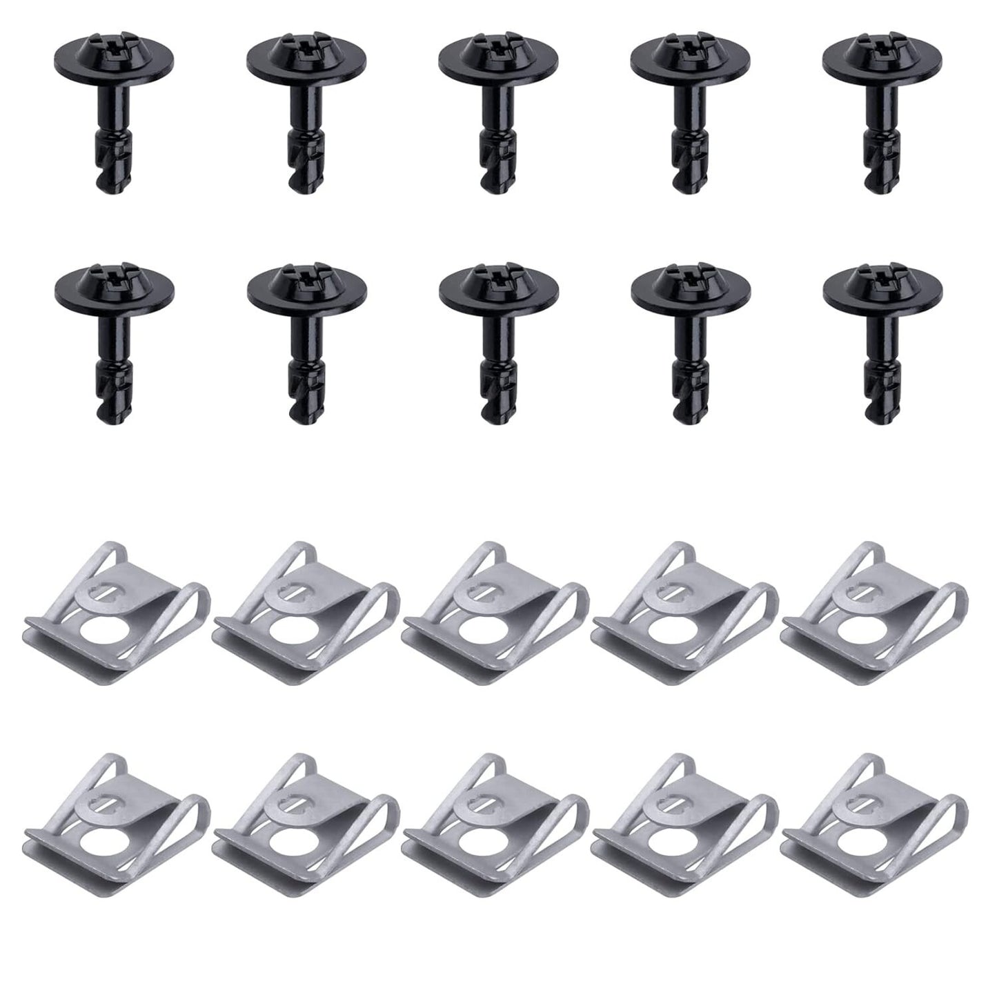 BMW E39 E38 Undertray Splashgaurd Fixing Mounting Kit Twist Lock Bolt Set 10 QTY9