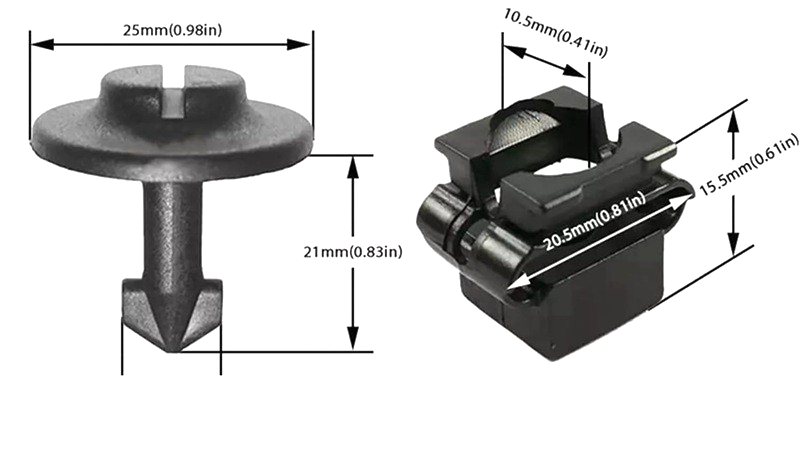 AUDI Splash Guard Under Tray Wheel Arch Liner Fixing Clip and Mount, Pack 20 Set1