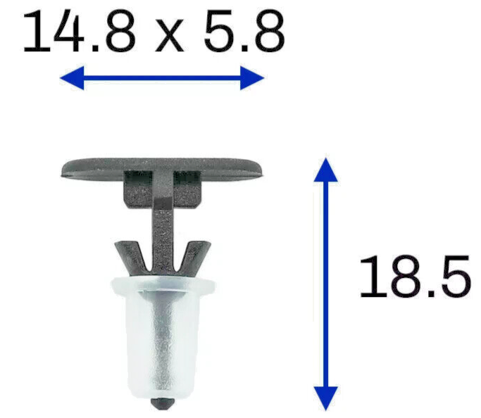 Weatherstrip Seal Trim Clips VW Volkswagen 10 Pcs 1H08377191