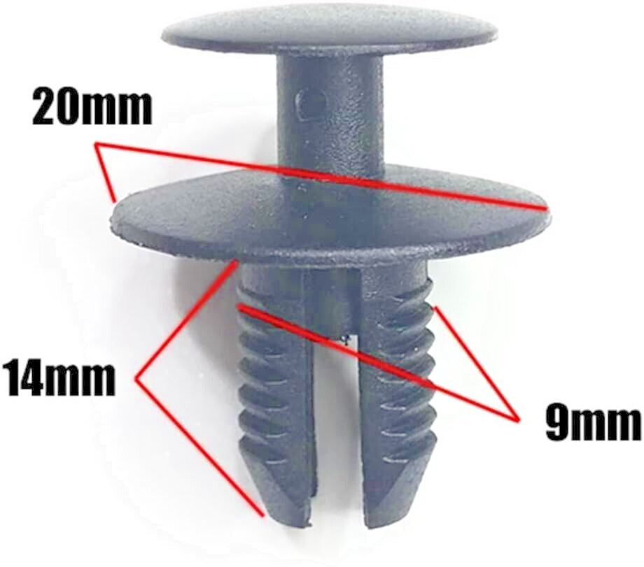 MERCEDES Trim Clips Expanding Rivet A2019900292 Qty x107