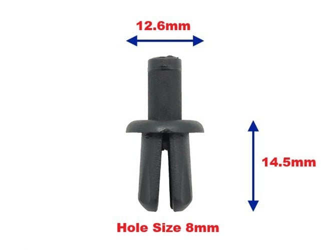 Land Rover Bodywork Trim Panel 8mm Expanding Rivet Interior & Exterior - 10 Pcs.1