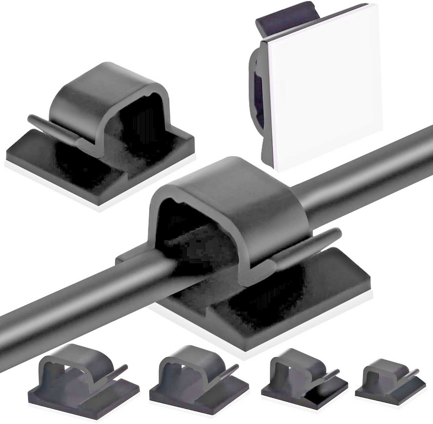 Vehicle / Household Electrical Cable and Wiring Route Sticky Back Clip Holder 202