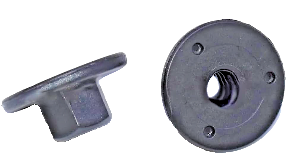 Underbody Arch Liner Fasteners 10mm Hex Head Plastic Flanged Nuts Pack 15 Pieces10