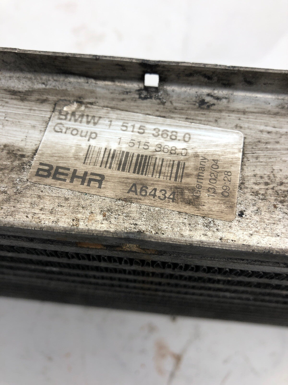 Intercooler 1515368 Original  From Mini Cooper S R53 R521