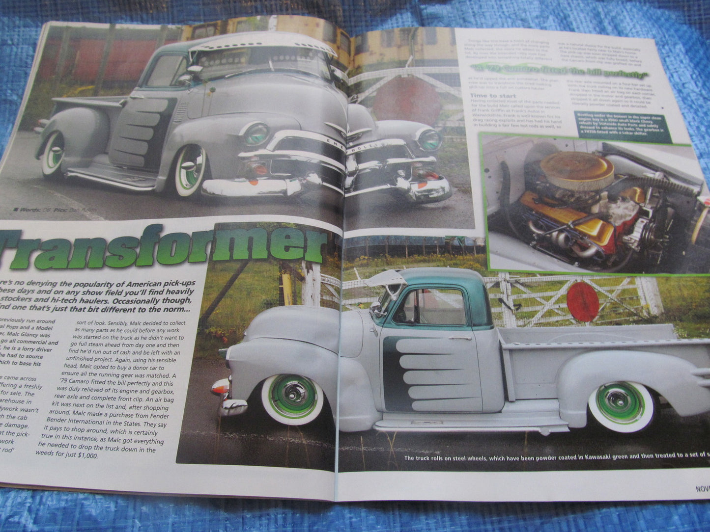 CUSTOM CAR MAGAZINE NOVEMBER 2009 / CORSAIR COUPE CHEVEROLET T BUCKET ROD #bk14