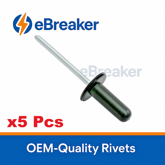 AUTOMOTIVE Bodykit & Wheel Arch Fixing Rivet Alloy with Plastic Head Pack -x 5pc0