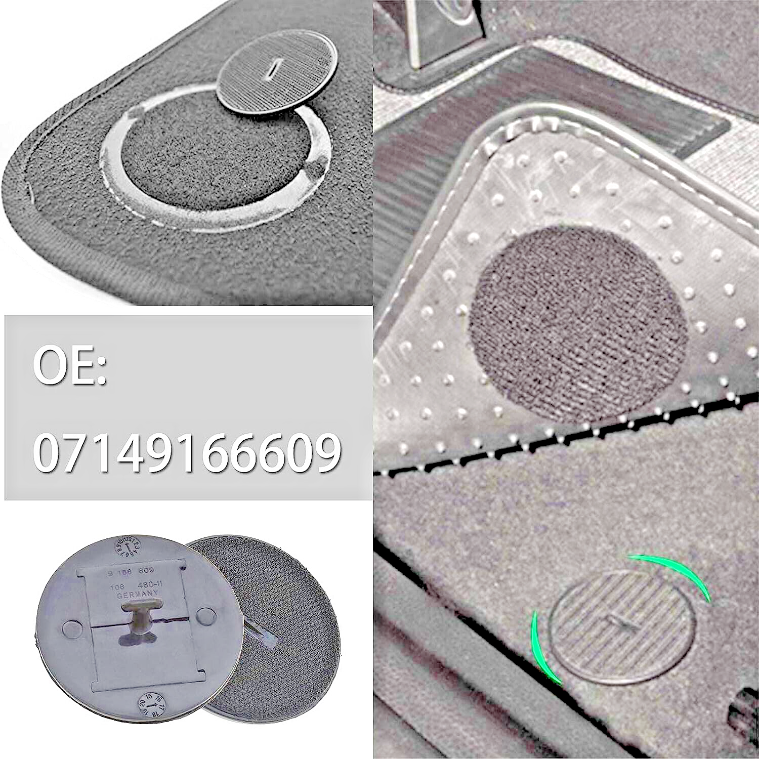 BMW Floor Mat Clips 1 2 3 4 5 6 7 8 series x3 x4 x5 x6  E F G Chassis Qty of 46