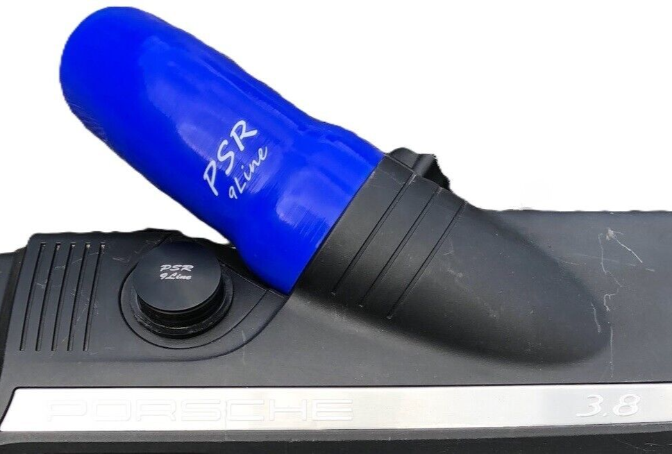 Porsche 997 Resonator Delete Air Box Modification with Blue Induction Pipe Plug12