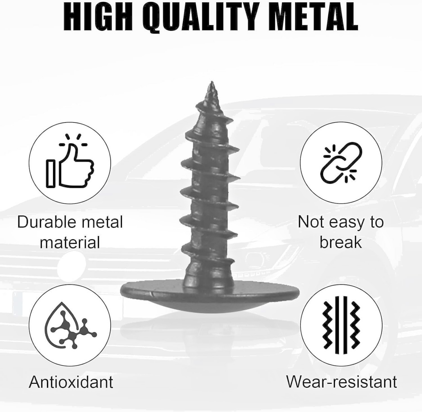 Bodywork Trim Panel Fixing Self tapping M5 Automotive Screw, 15pc All Car & Van.16