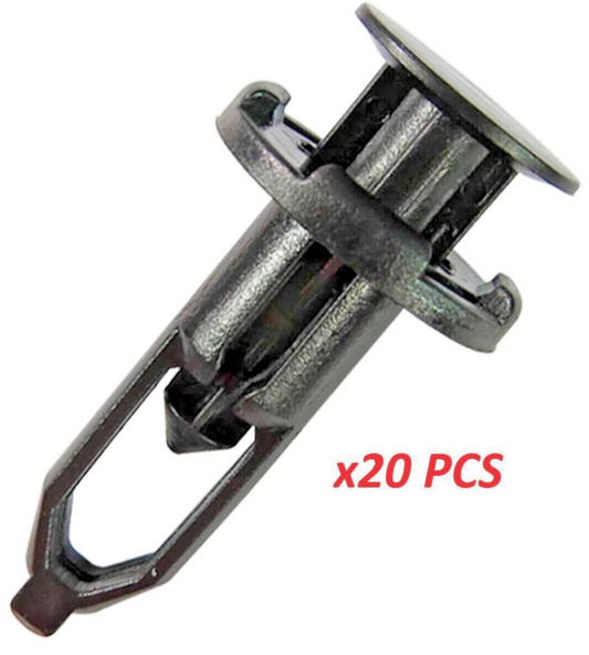 9mm Plastic Bumper & Trim Panel Rivet Clips For Toyota Peugeot Citroen 20 pcs0