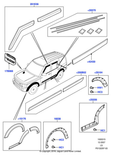 Land Rover Trim Fixing Clips Interior & Exterior x15 Pcs Freelander Disco Range.11