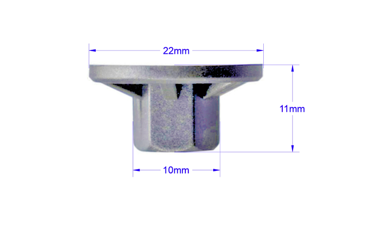 Porsche Undertray Arch Liner Side Skirt Trim & Bumper Fixing Nut N90757901 x101