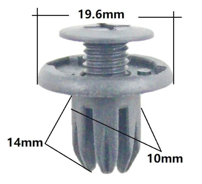 BMW Wheel Arch Liner Splash Guard Trim Expanding Clip 1  & 2,E F X Series 20 Qty1