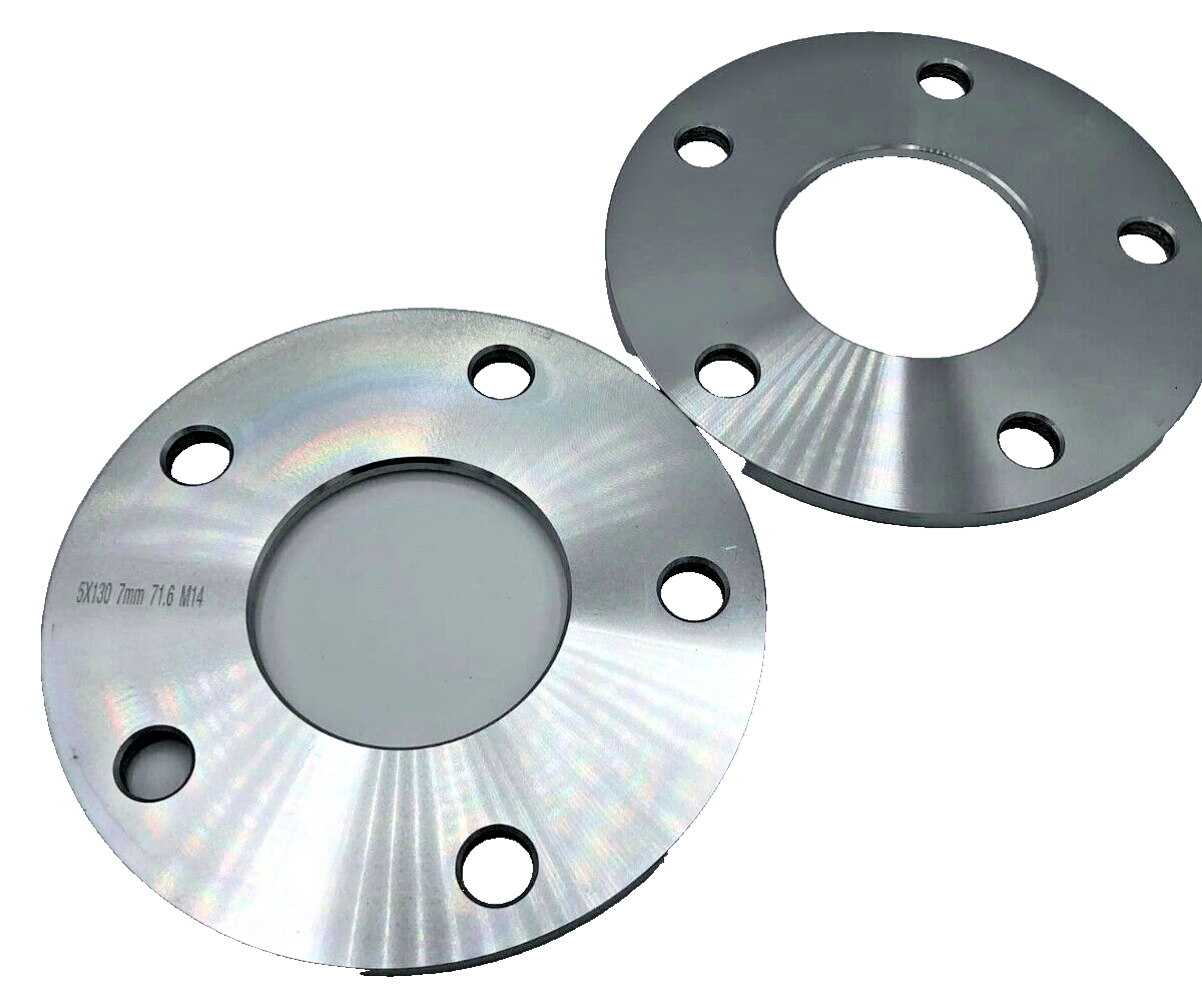 Porsche Wheel Spacers 7mm Set Of 2 in Silver 5x130 PSR9Line1
