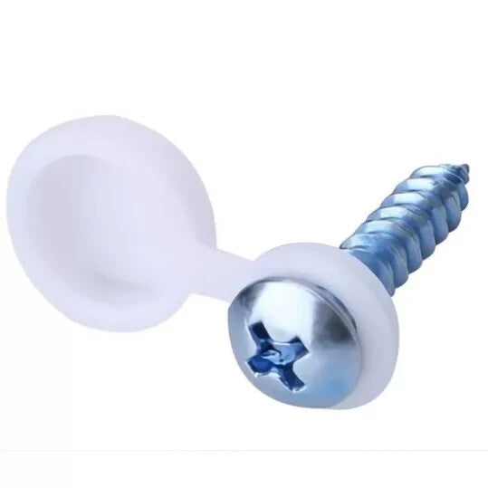 Registration Plate Fitting Kit Screws Cap White Yellow Black UK Car Van Bike Set3