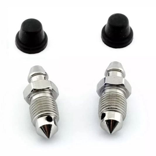 M8x1.25 Brake Caliper Bleed Screws x2 with Cap - Skoda Fabia & Roomster upto, 1411