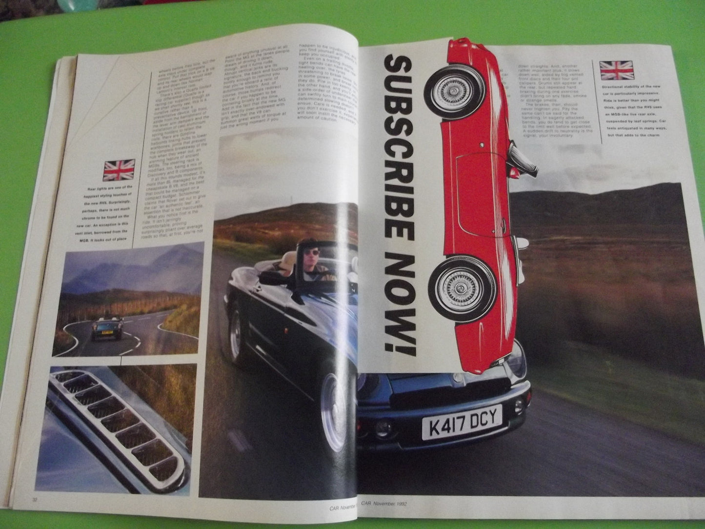 CAR MAGAZINE NOVEMBER 1992 #c12