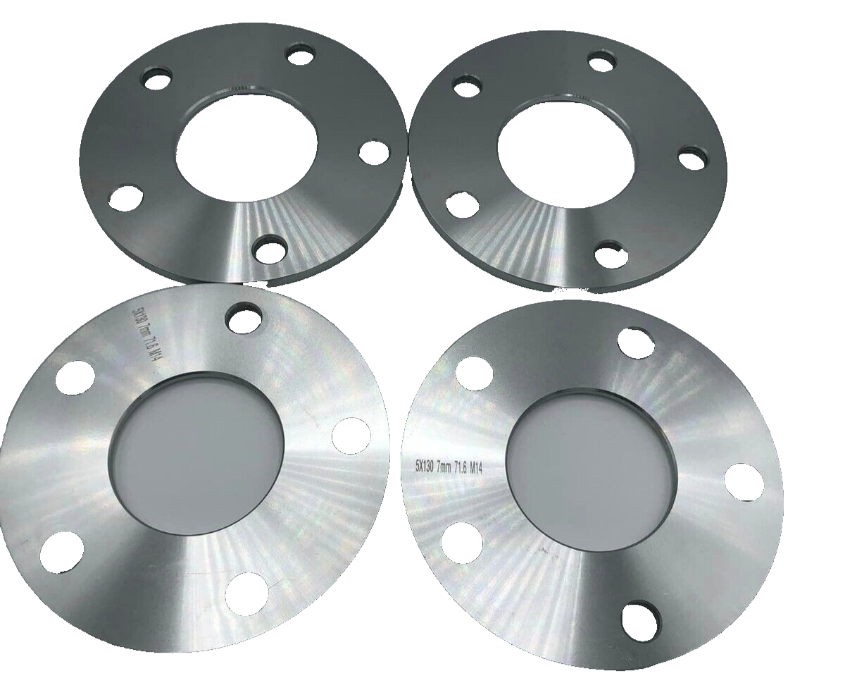 Porsche Wheel Spacers 7mm + Extended OE Bolts Set Of 4 in Silver 5x130 PSR9Line1