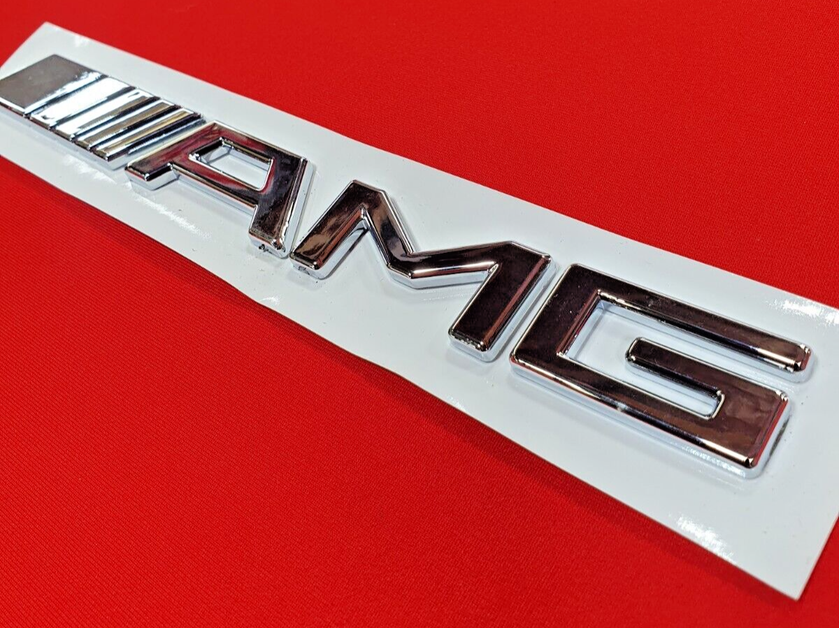AMG Badge Logo Boot Emblem Chrome2