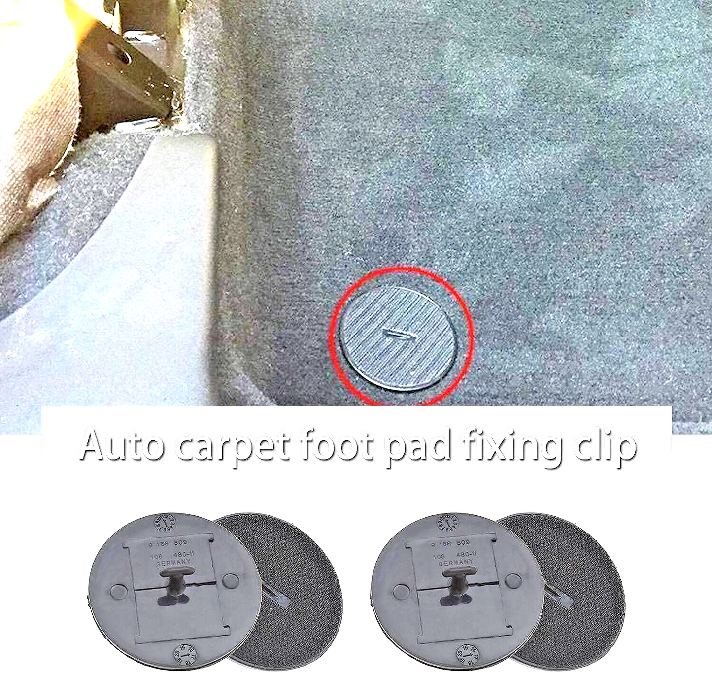 Floor Mat Clips Qty of 4 Universal Fitment4